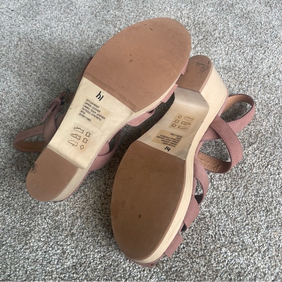 Madewell The Fisherman Sandal Clog in Nubuck Leather Size 9 Faded Mauve Worn 1X - Picture 5 of 8